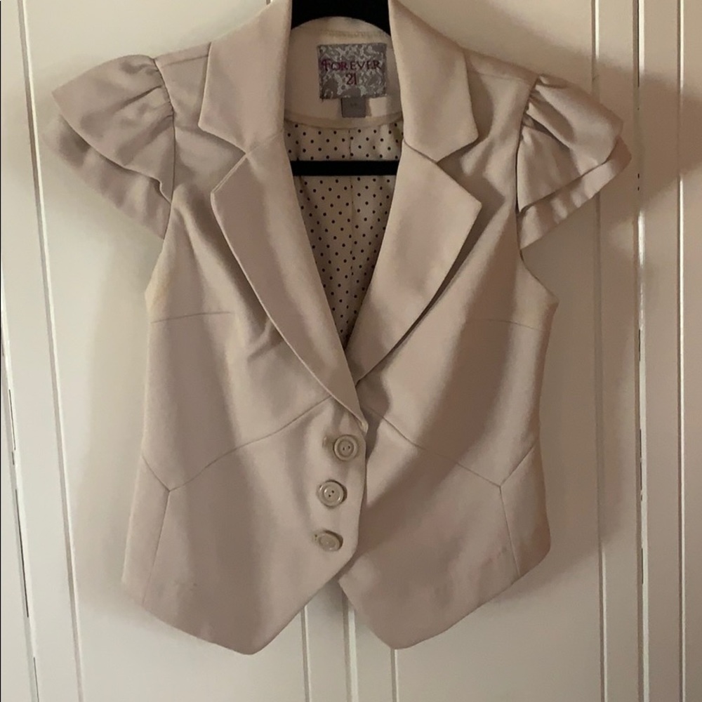Nude short sleeve top